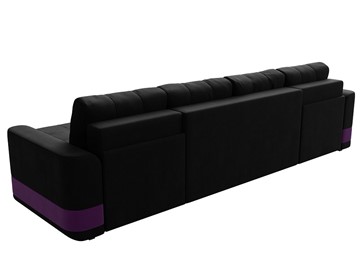 П-образный диван Честер, Черный/фиолетовый (вельвет) в Богдановиче - предосмотр 8