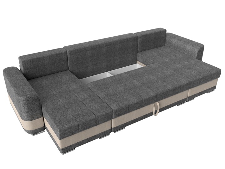 П-образный диван Честер, Серый/бежевый (рогожка) в Первоуральске - изображение 6