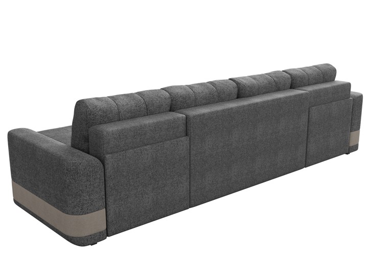 П-образный диван Честер, Серый/бежевый (рогожка) в Первоуральске - изображение 8