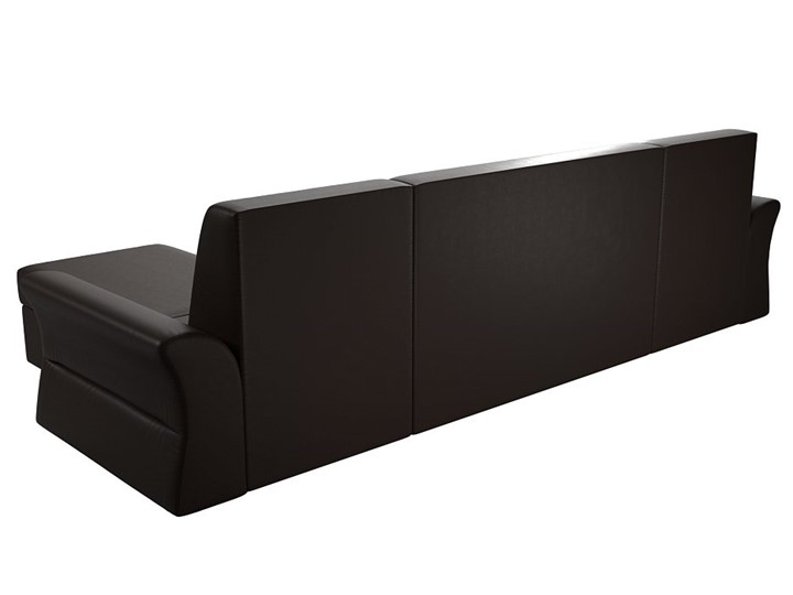 Большой П-образный диван Клайд, Коричневый (Экокожа) в Первоуральске - изображение 4