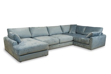 Большой П-образный диван Комфорт 4160х2340 мм в Екатеринбурге - предосмотр