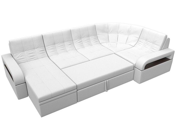 П-образный диван Лига-035, Белый (Экокожа) в Екатеринбурге - изображение 1
