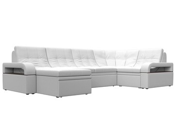 П-образный диван Лига-035, Белый (Экокожа) в Асбесте