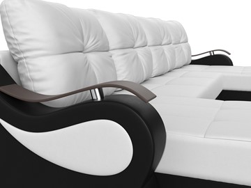 П-образный диван Меркурий П, Белый/черный (экокожа) в Первоуральске - предосмотр 3