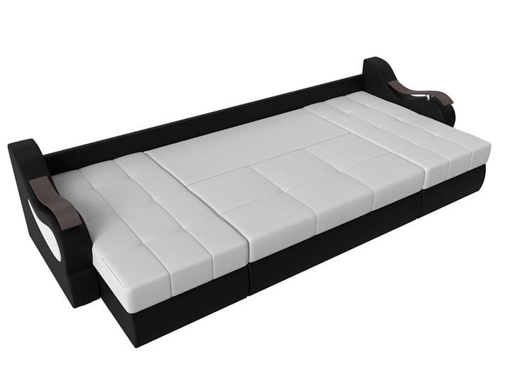 П-образный диван Меркурий П, Белый/черный (экокожа) в Первоуральске - изображение 5