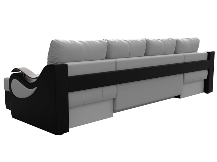 П-образный диван Меркурий П, Белый/черный (экокожа) в Первоуральске - изображение 7