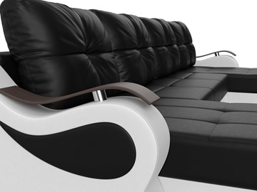 П-образный диван Меркурий П, Черный/белый (экокожа) в Первоуральске - предосмотр 3