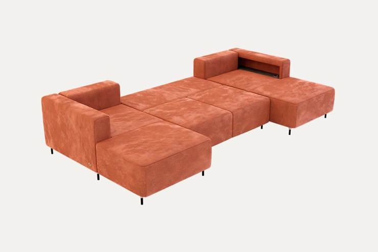 П-образный диван P-0-M П ( П1+Д5+Д2+Д5+П1) в Красноуфимске - изображение 1