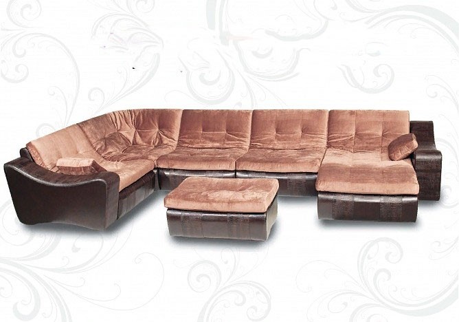 П-образный диван Плимут-Лувр 410х230х175 в Артемовском - изображение 1