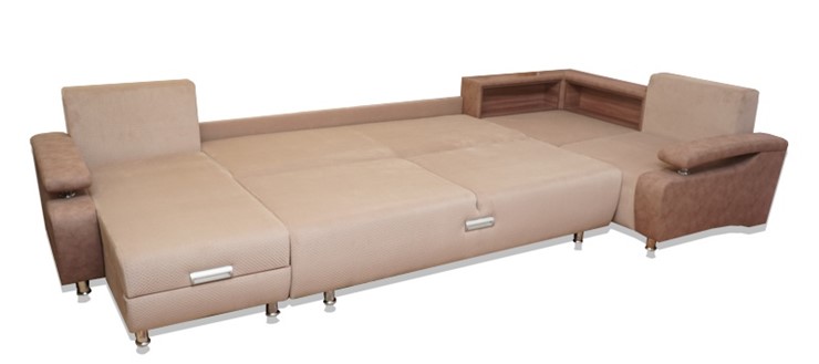 П-образный диван Престиж-15 люкс с полкой в Кушве - изображение 1