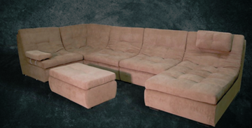 П-образный диван Шад Премьер со столом-пуфом в Первоуральске