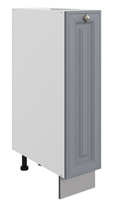 Шкаф рабочий Мишель L200 (1 дв. гл.) эмаль (белый/серый) в Екатеринбурге - предосмотр