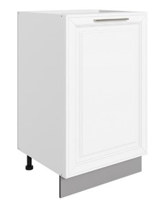Шкаф рабочий Мишель L500 (1 дв. гл.) эмаль (белый/белый) в Кушве