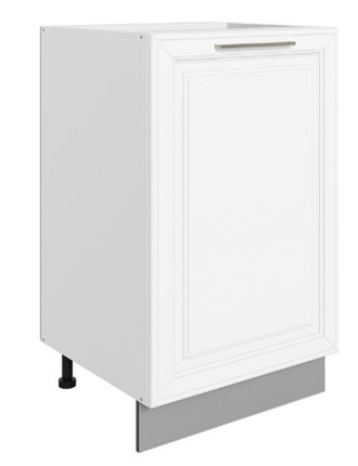 Шкаф рабочий Мишель L500 (1 дв. гл.) эмаль (белый/белый) в Екатеринбурге - изображение