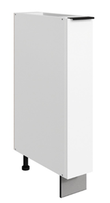 Шкаф рабочий Стоун L150 (1 дв.гл.) (белый/джелато софттач) в Ревде