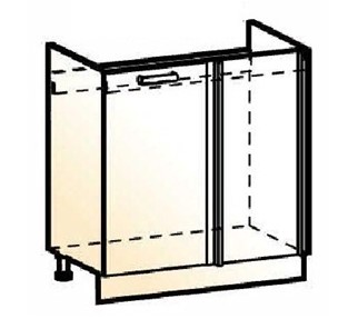 Шкаф рабочий под мойку угловой Стоун L800 (1 дв. гл.) в Кушве