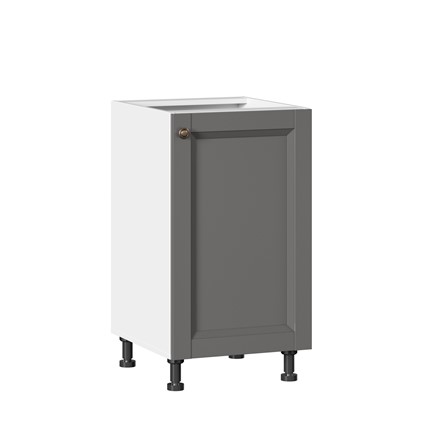 Кухонная тумба Амели-3 450 ЛД 299.030.000.005, Белый/Оникс серый в Краснотурьинске - изображение