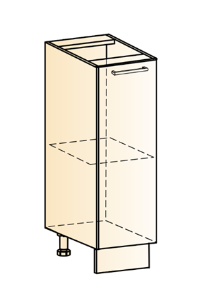 Кухонная тумба Яна L200 (1 дв. гл.) в Краснотурьинске - изображение