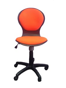 Детское крутящееся кресло Libao LB-C 03, цвет оранжевый в Екатеринбурге
