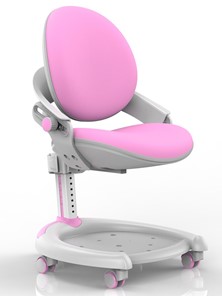 Кресло Mealux ZMAX-15 Plus, Y-710 PN, белый металл, обивка розовая однотонная в Полевском