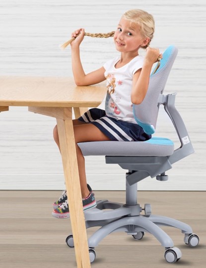 Кресло детское Holto-4F голубое в Первоуральске - изображение 8