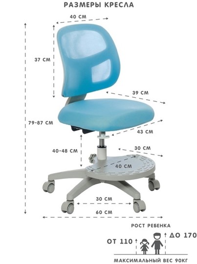 Кресло Marte Blue в Ревде - изображение 3