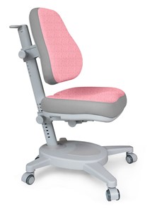 Кресло Mealux Onyx (Y-110) G + DPG  - серое + чехол розовый с серыми вставками в Богдановиче