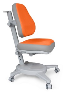Растущее детское кресло Mealux Onyx (Y-110) OG  - серое + чехол оранжевый с серыми вставками в Екатеринбурге
