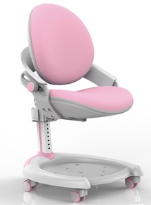 Детское кресло Mealux ZMAX-15 Plus, Y-710 PN Light, белый металл, обивка светло-розовая однотонная в Екатеринбурге
