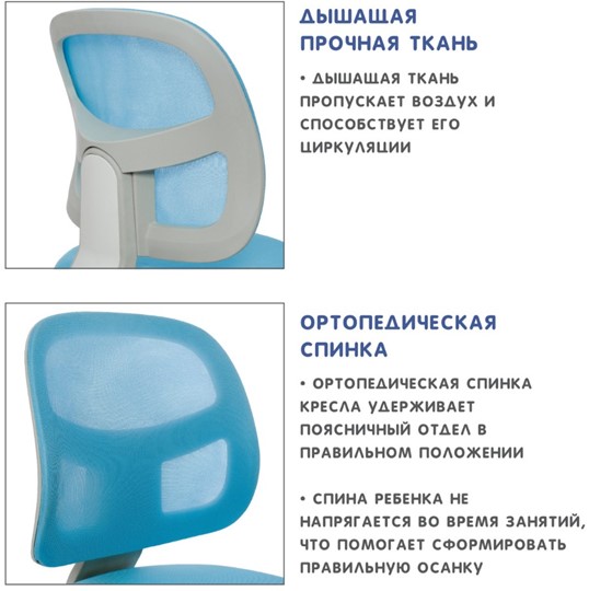 Кресло Holto-22 голубое в Екатеринбурге - изображение 9
