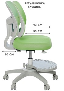 Кресло детское Holto-22 зеленое в Артемовском - предосмотр 3