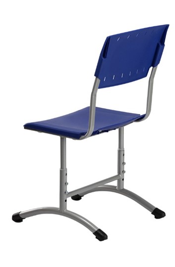 Детский стул регулируемый Отличник.3 5-7, Синий RAL 5002/Светло-серый в Екатеринбурге - изображение 1