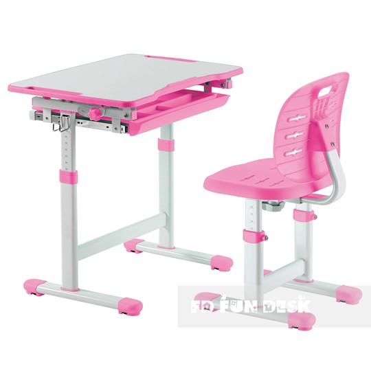 Парта растущая и стул Piccolino III Pink в Ирбите - изображение 1