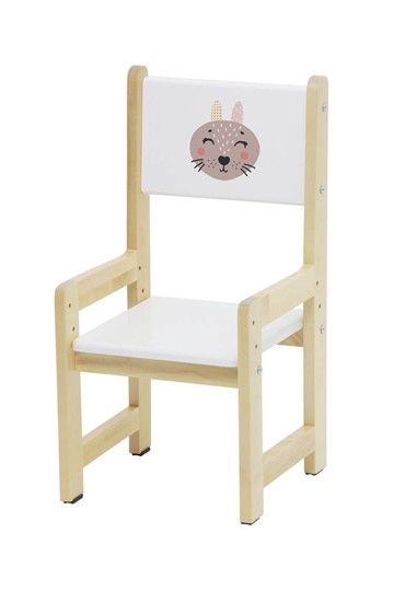 Комплект детской мебели Polini kids Eco 400 SM, Лесная сказка, 68х55 см белый-натуральный в Первоуральске - изображение 5