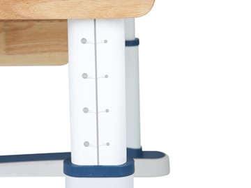 Детский стол-трансформер Mealux Oxford Wood Max, Белый/Синий в Артемовском - предосмотр 3