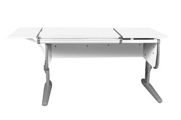 Детский стол-трансформер 1/75-40 (СУТ.25) + Polka_b 1/550 белый/серый/серый в Кушве