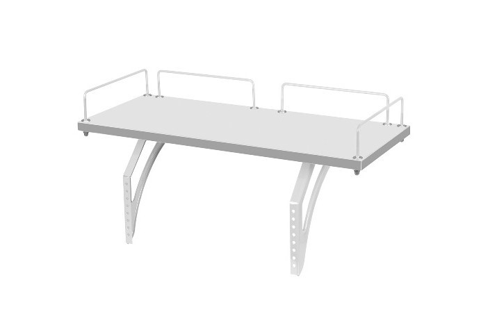 Детский стол-трансформер 1/75-40 (СУТ.25) + Polka_z 1/600 + Polka_zz 1/600 белый/белый/Серый в Асбесте - изображение 1