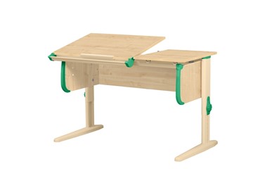 Детский стол-трансформер 1/75-40 (СУТ.25) Бежевый/Бежевый/Зеленый в Ирбите