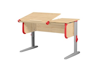 Растущий стол 1/75-40 (СУТ.25) Бежевый/Серый/Красный в Ирбите