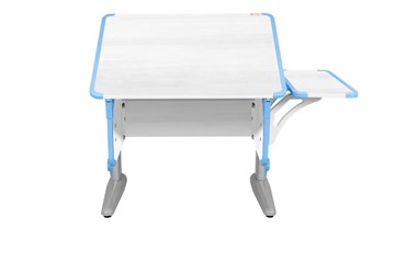 Детский стол-трансформер 4/75 (СУТ.41) + Polka_b 4/550 Рамух белый/серый/ниагара в Ревде