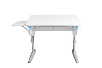Детский стол-трансформер 5/100 (СУТ.46) + Polka_b 5/550 Рамух белый/серый/ниагара в Асбесте