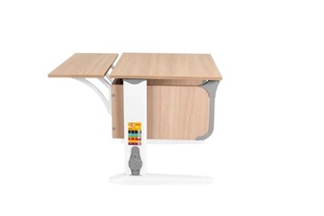 Детский стол-трансформер 6/60 (СУТ.47) + Polka_z 6/600 Ясень/белый/серый в Невьянске