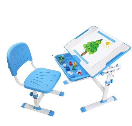 Парта растущая + стул Karo Blue в Краснотурьинске - изображение
