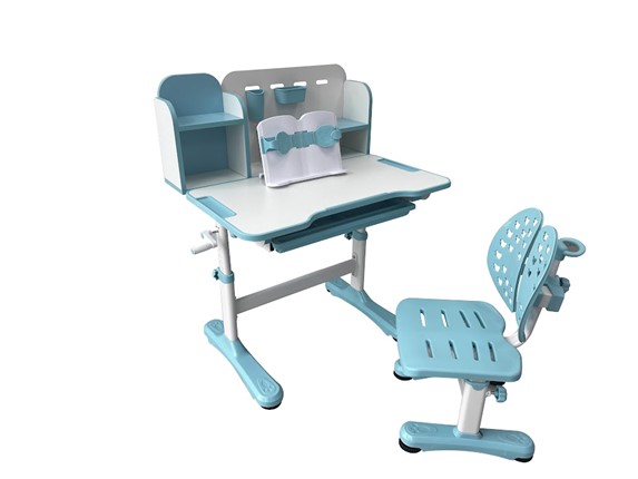 Парта растущая и стул Vivo Blue FUNDESK в Асбесте - изображение
