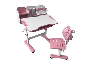 Парта растущая и стул Vivo Pink FUNDESK в Кушве - предосмотр 1