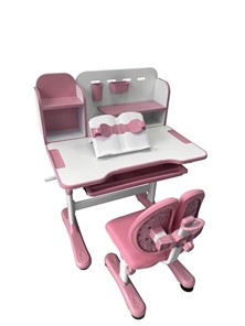 Парта растущая и стул Vivo Pink FUNDESK в Асбесте - предосмотр 2