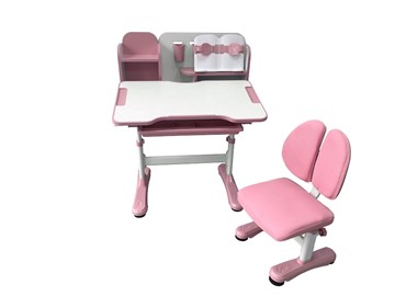 Парта растущая и стул Vivo Pink FUNDESK в Асбесте - предосмотр 3