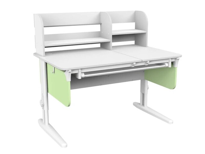 Детский стол-трансформер Lp/70-45 (СУТ.62 PRO) белый/белый/фисташковый в Серове - изображение 1