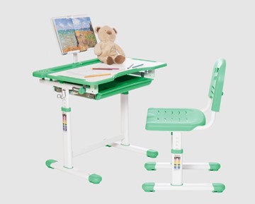 Детский стол-трансформер RIFFORMA SET-17A, зеленый в Асбесте