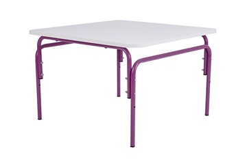 Детский растущий стол Фея Мой малыш, 0-1 гр., белый-фиолетовый в Ирбите